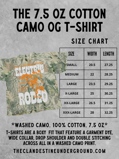 Underground Original Design: Left My Heart in Buffalo CAMO Boxy Cotton TShirt