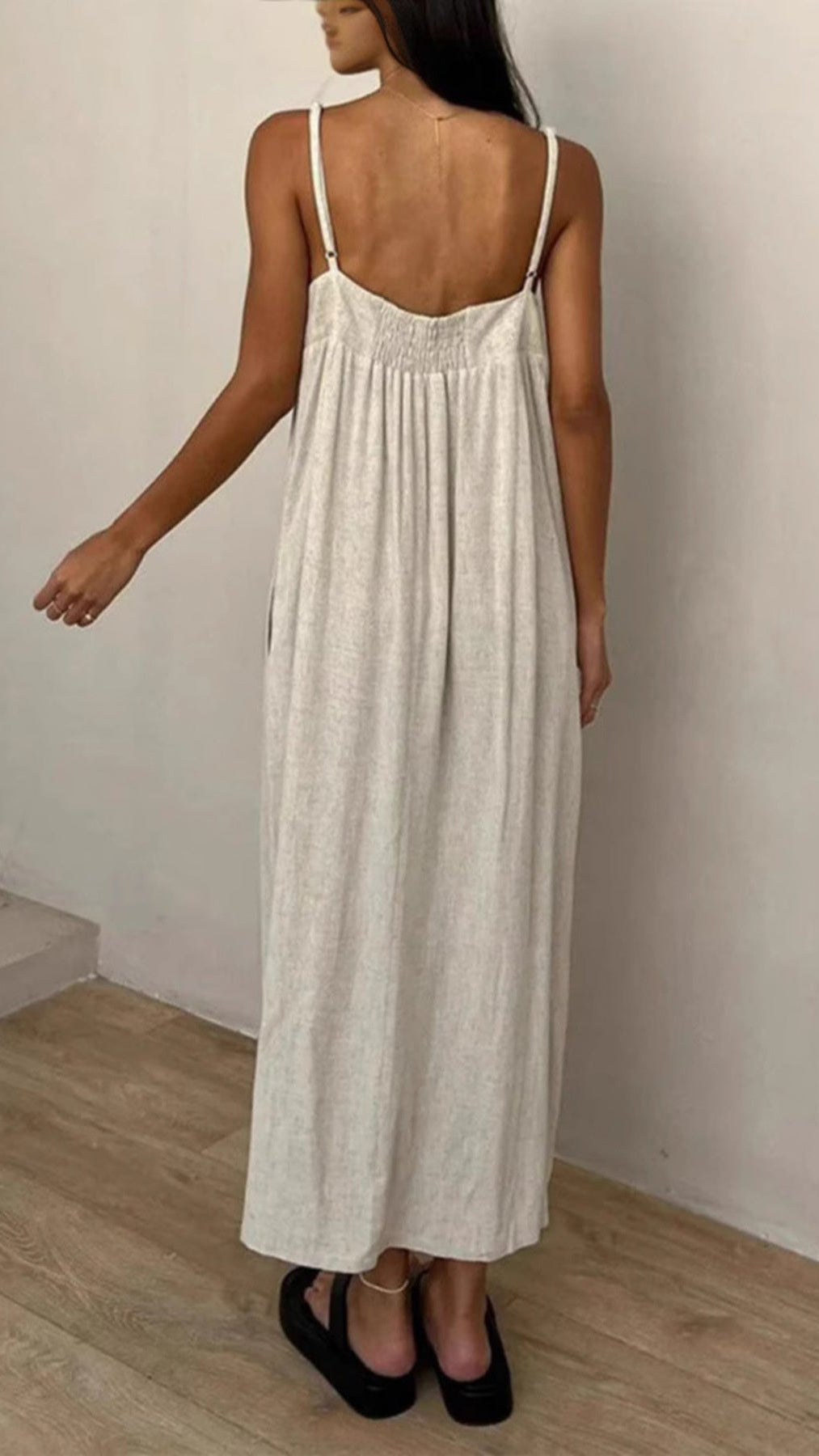 Smocked Cami Dress with Pockets
