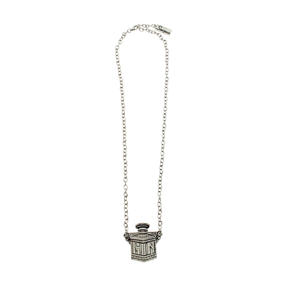 Sourpuss Gin Decanter Necklace | Retro Barware Inspired Jewelry for Cocktail Lovers