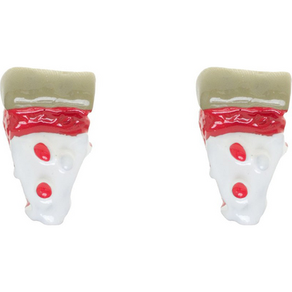 Sourpuss Pepperoni Pizza Studs Earrings | Quirky Food Jewelry
