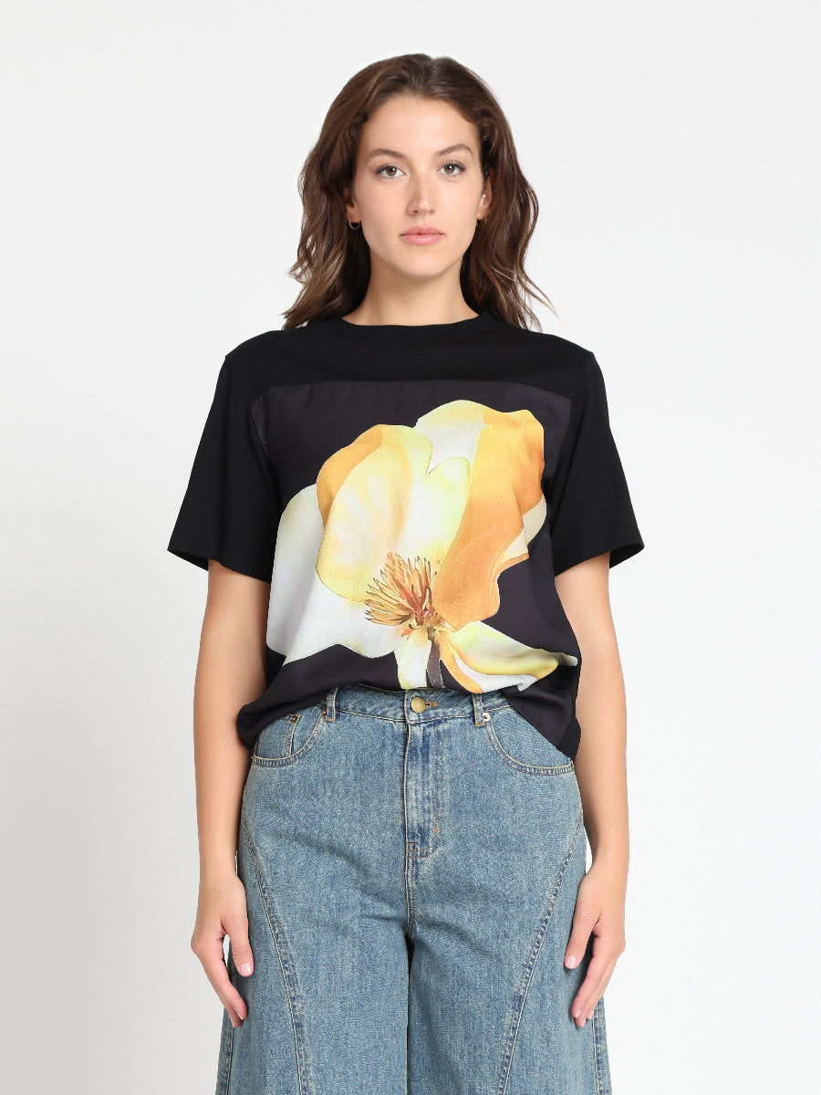 Gracia Fashion Women's Flower Print Design T-Shirt