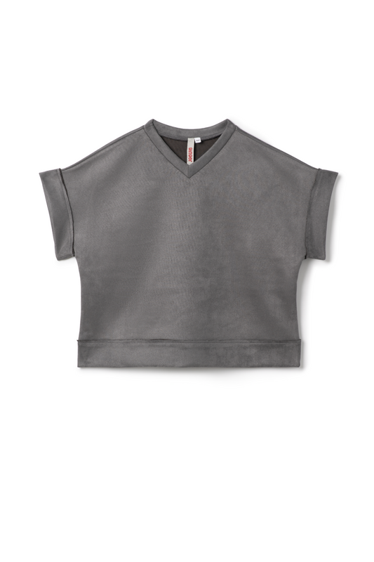 Suede Crop Top Vest