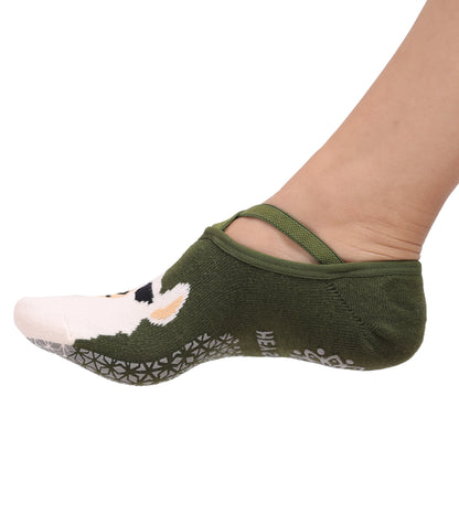 Non-Slip Women's Hospital Socks (Animals)