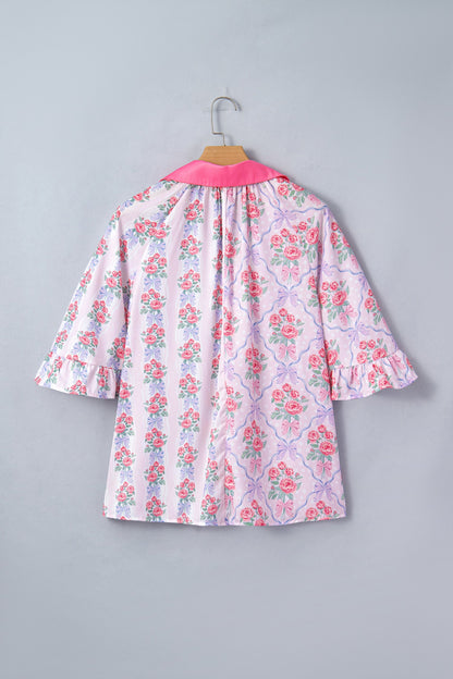 Araceli Ruffled Half Sleeve Shirt