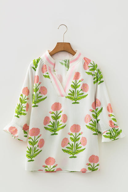 Noelle 3 4 Sleeve Blouse