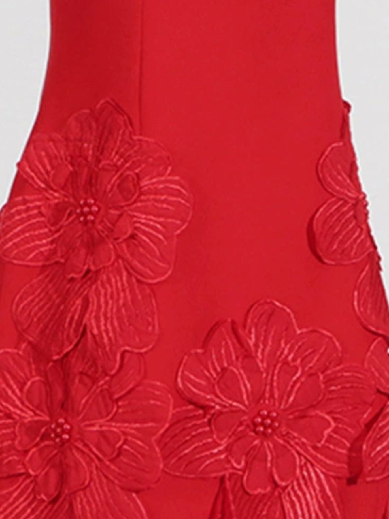 Flower Round Neck Sleeveless Dress