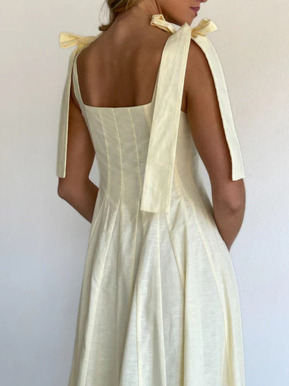 Gradient Tie Shoulder Maxi Dress