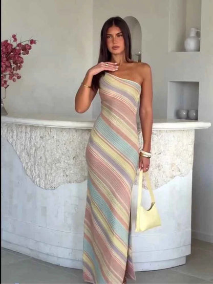 Vestido de Verano Elegante con Hombros Descubiertos | Beainmmry | Lanzamiento 2026