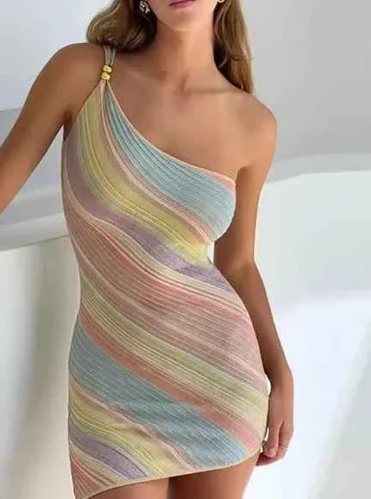 Vestido de Verano Elegante con Hombros Descubiertos | Beainmmry | Lanzamiento 2026