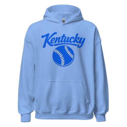 Blue Kentucky Script Softball Hoodie | Classic Pullover Sweatshirt