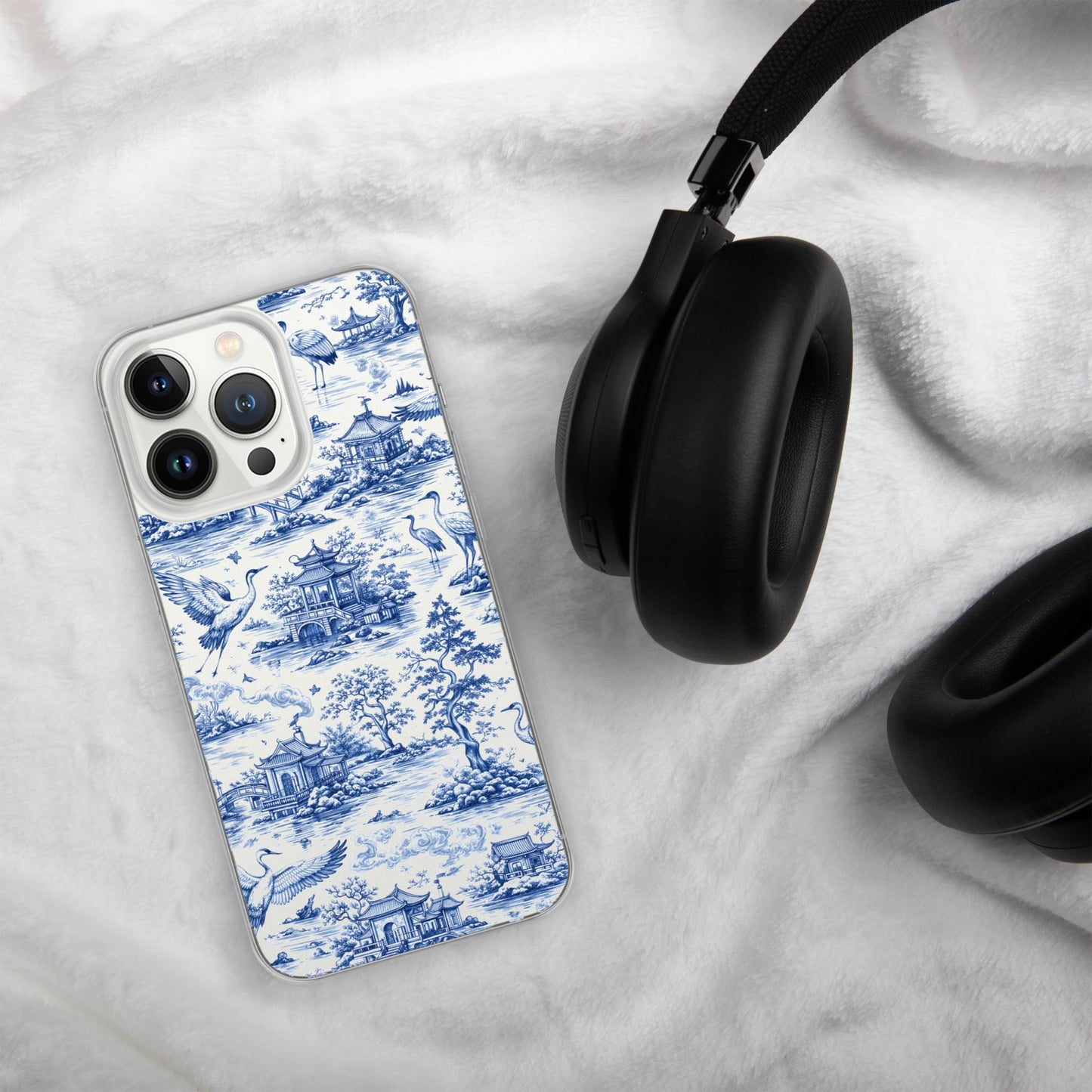 Storks Chinoiserie Clear Case for iPhone