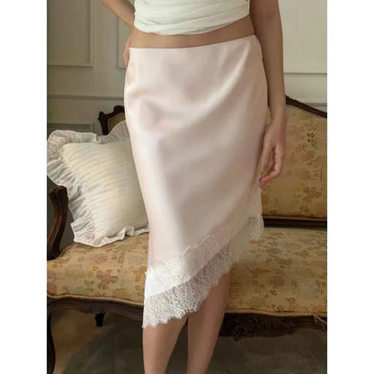 Falda Midi de Verano para Mujer, Falda Vintage de Cintura...