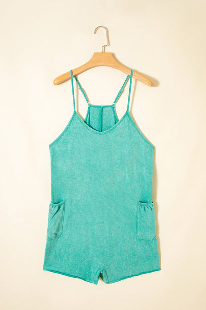 Isabela Wash Spaghetti Straps Romper