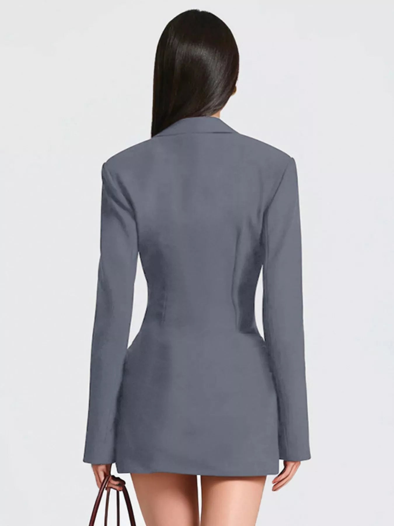Blazer-Style Long Sleeve Mini Dress