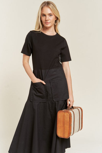 Knit Mix Dress