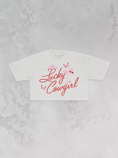 Underground Original Design: Lucky Cowgirl, Western Cropped TShirt