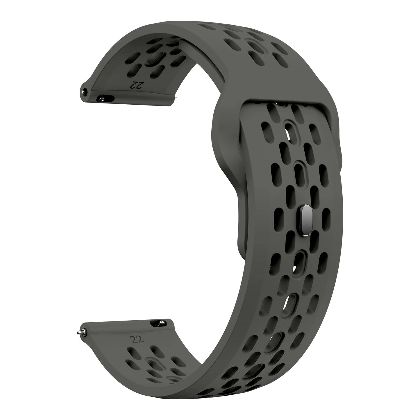 18mm, 20mm, 22mm, Strap for Samsung Galaxy Watch 7 FE 6 5 4 5Pro 6/4Classic Silicone Band for Huawei GT5 Pro 46mm GT4/3Pro Bracelet