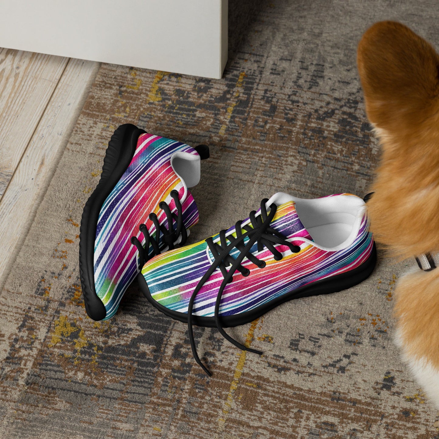 Men’s Vibrant Festival-Ready Athletic Shoes for Rave Lovers