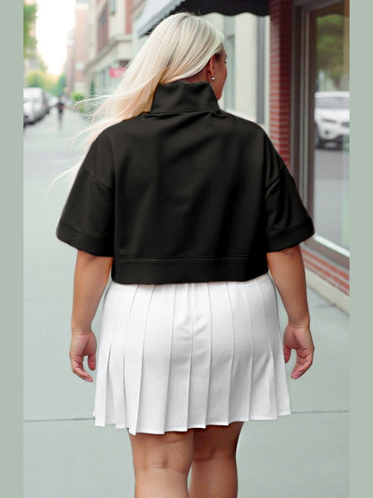 Lightweight Half Zip & Midi Short Sleeve Top