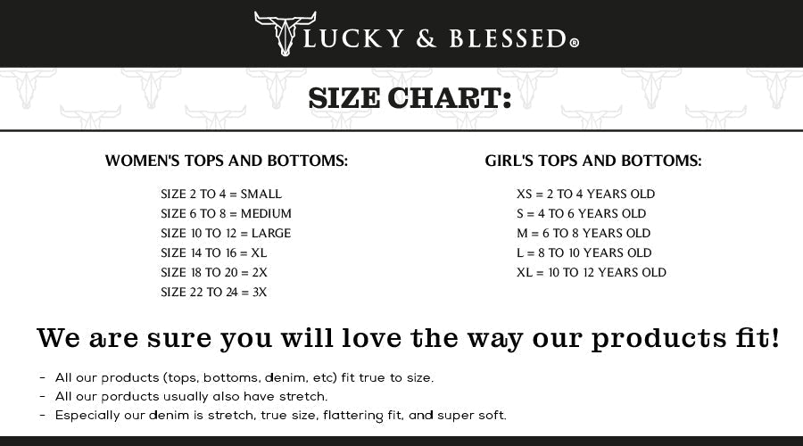 LUCKY & BLESSED Stone Wash Red Yoke Denim Western Button-Down Shirt — Premium Embroidered Cowgirl Statement