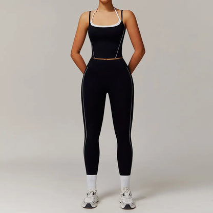 Two-Piece Halter High Waist Activewear