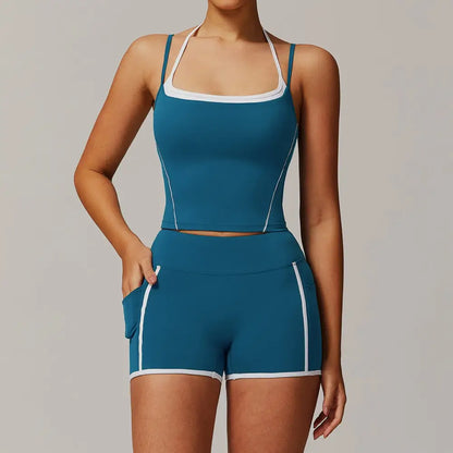 Two-Piece Halter High Waist Activewear