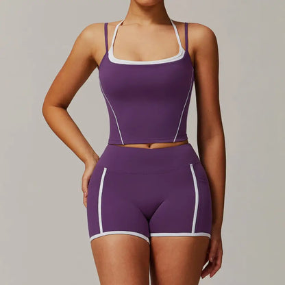Two-Piece Halter High Waist Activewear