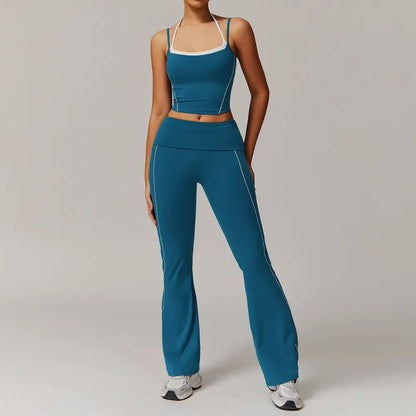Two-Piece Halter High Waist Activewear