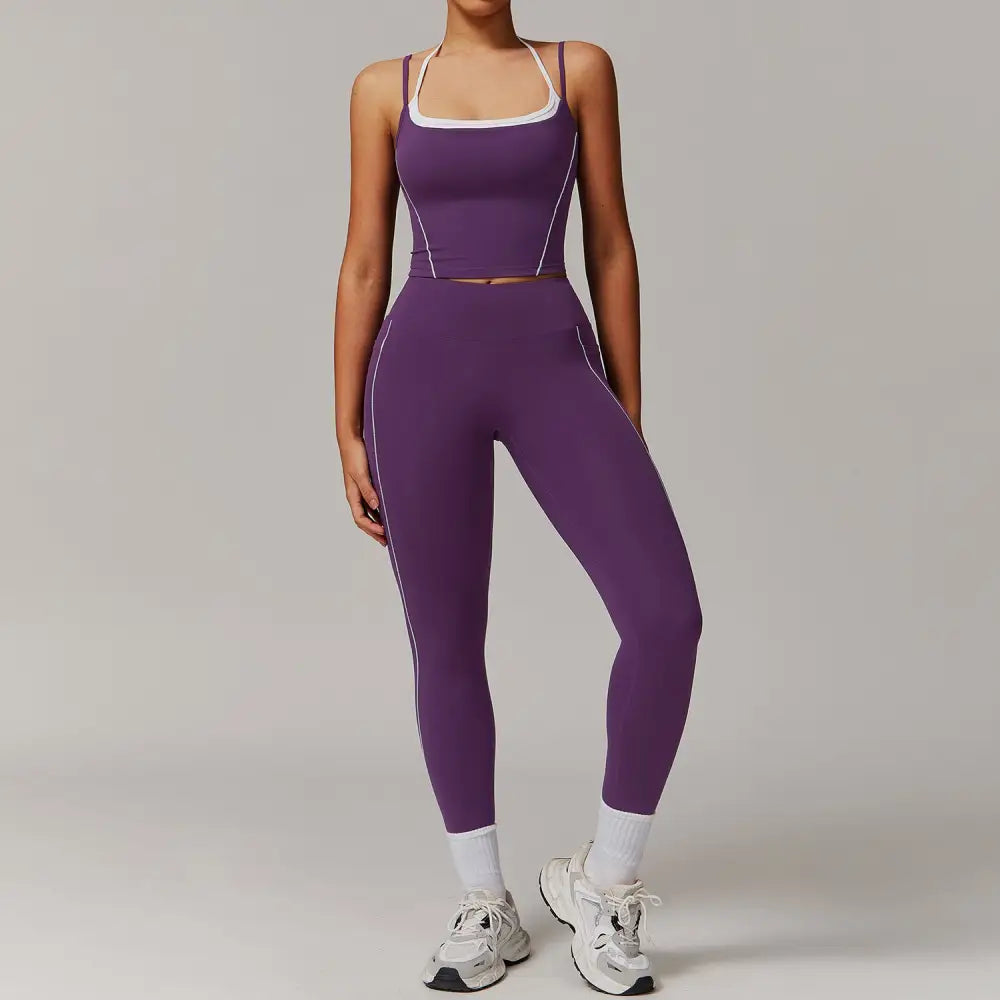 Two-Piece Halter High Waist Activewear